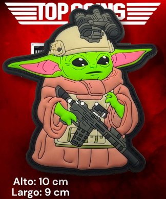 Parche Baby Yoda en PVC con Velcro